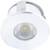 Siro Projecteur encastré Led SL-Mono Mini08, pilotable et dimmable, 4000K blanc neutre, couleur alu, 24 V/DC