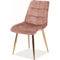 Feldmann-Wohnen Lot de 6 chaises de salle à manger et de cuisine, style chic, rose antique