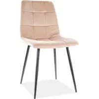 Feldmann-Wohnen Lot de 4 chaises de salle à manger et de cuisine Mila, couleur beige