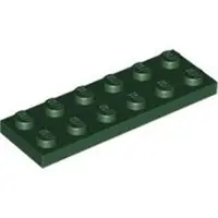 LEGO 2x6 plaque 3795 - 50 pièces vert foncé