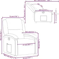 vidaXL Fauteuil relax, tissu noir