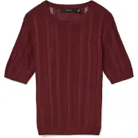 Vero Moda VMMINDY SS O-NECK TOP BOO Syrah S