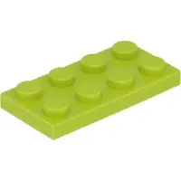 LEGO 100 pièces 3020 Plaques 2x4 Part Basic 100 Lime