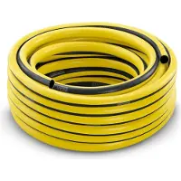 Famanu Primo Flex Tuyau d'arrosage en plastique noir-jaune - 20 mètres de tuyau de remplacement d'eau