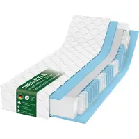 Dreamstar Matelas à ressorts ensachés 90x190 cm | 22 cm | Fermeté H2/H3 | 7 zones | Ergo Flex TFK XXL Duo