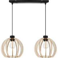 Light11 HOME Suspension moderne en bois avec éclairage LED