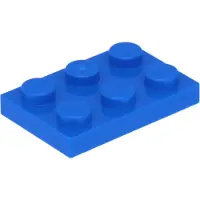 LEGO 2x3 plaques 3021 - 50 pièces bleu