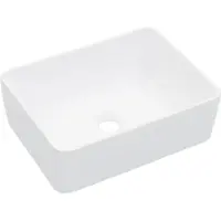 Syfax Lavabo 40x30x13 cm Céramique Blanc