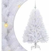 Syfax Sapin de Noël Artificiel à Branches Articulées Blanc 150 cm