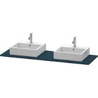 Duravit Console XSquare, 2 découpes, 1600x16x550mm, XS063HB9898