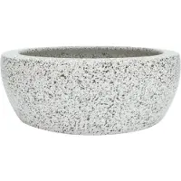Syfax Vasque à poser gris rond Φ41x14 cm céramique