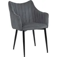 Feldmann-Wohnen Ensemble de 4 chaises de salle à manger et de cuisine Monte, gris