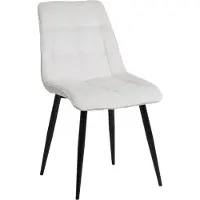 Feldmann-Wohnen Ensemble de 2 chaises de salle à manger et de cuisine Chic, couleur crème