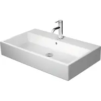 Duravit Plan de toilette VERO AIR m ÜL HLB geschli 800x470mm 1 HL blanc (470 mm, 800 mm)