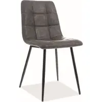 Feldmann-Wohnen Lot de 4 chaises de salle à manger et de cuisine, style gris