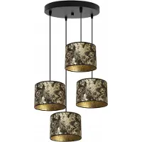 Light11 HOME Suspension, lustre, abat-jour, motif doré
