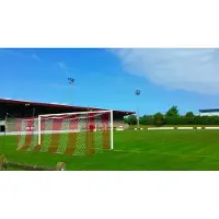 Lynx Sport Stadium Football Bicolour Hexagonal 4 Mm Goal Net Blanc