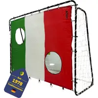 Best Sporting Kit de buts de football 213 x 152 x 76 cm, noir, avec panneau « Italie »