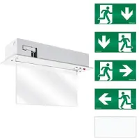 ESYLUX Luminaire de sortie LED 3h, 25m - Luminaire de secours 3W IP20 3h SLCEL LED#EN10031601