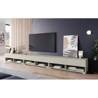 MINIO go for it , meuble TV « ANNE », 300 cm, sans éclairage LED, couleur beige cachemire