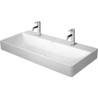 Duravit Plan de toilette DURASQUARE sans lavabo HLB 2 HL fermé 1000x470mm blanc (470 mm, 1000 mm)