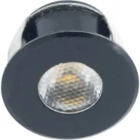 Siro Led spot encastré SL-Mono Mini08, pilotable et dimmable, 3000K blanc chaud, noir mat, 24 V/DC