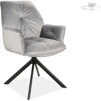 Feldmann-Wohnen Ensemble de 2 chaises de salle à manger et de cuisine Boogie II, gris