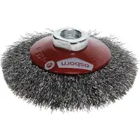 Osborn Brosse métallique pour meuleuses d'angle ø 100mm Brosse conique - Brosse métallique, ondulée