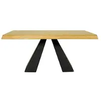 Xl Moebel Gmbh Table basse Canapé Table d'appoint Canapé Meubles en bois véritable massif 100x60cm