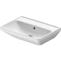 Duravit Lavabo D-NEO avec meuble vasque et robinetterie sans trou pour robinetterie 600x440mm blanc (440 mm, 600 mm)