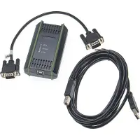 VHBW Câble USB de programmation PLC, MPI remplacement pour Siemens 6ES7 972-0CB20-0XA0 pour radio - Adaptateur pour interface sérielle, noir