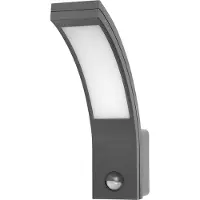 Adviti Applique d'extérieur ORNO OR-OP-6109GLPMR4 avec détecteur de mouvement et de crépuscule, IP54, gris