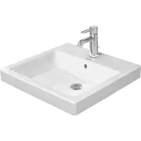 Duravit Vasque à encastrer VERO avec meuble HLB 500x465mm 1 robinetterie blanc (465 mm, 500 mm)