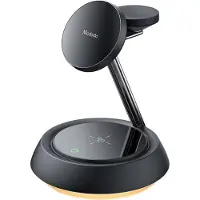 Mcdodo Chargeur Inductif 15W 3In1 Pour Magsafe Iphone Airpods Montre Lampe