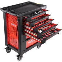 YATO Servante d'atelier 980x770x465mm incl. outillage 211 pièces