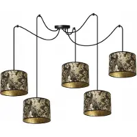 Light11 HOME Suspension Spider Gold – Lampe suspendue moderne avec abat-jour Plafonnier design