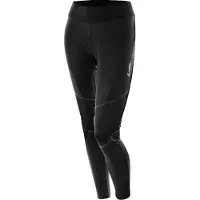 Löffler Loeffler cuissard long W Collants de vélo WS Coupe-vent élastique pour femme-noir