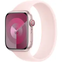 Apple Bracelet solo en silicone pour Watch | 44/45/46/49 mm - Taille 7 - Rose clair