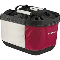 Klickfix Sacoche à commissions Alingo GT pour porte-bagages arrière, rouge/crème