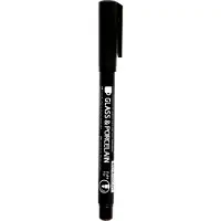 Creativ Company Stylo contour pour verre et porcelaine Noir, largeur de trait 1-3 mm