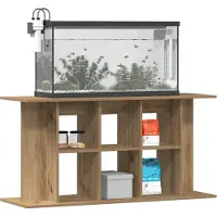 vidaXL Support d'aquarium Chêne artisanal 120 x 40 x 60 cm Bois d'ingénierie