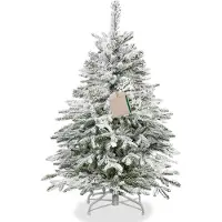 Springos Sapin de Noël Épicéa DeLuxe enneigé 120 cm