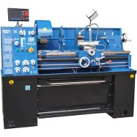 HBM Tour à métaux 400x1000mm affichage LCD Ø52mm 2200W 400V Tour à métaux