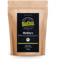 Biotiva Thé Biotiva aux fleurs et feuilles d'aubépine, 100 g, issu de l'agriculture biologique