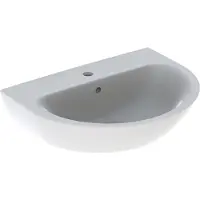 Geberit Renova lavabo, 1 trou pour robinet, avec trop-plein, largeur : 65cm, 500.372.01.1