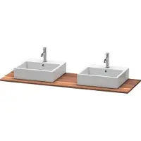 Duravit Console en bois massif XSquare, 2 découpes, 1600x20x550mm, XS064HB7777