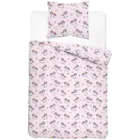 Detexpol Linge de lit, parure de lit en coton pour enfants 160x200 xoxo 5708a Licornes