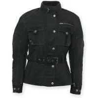 Bores Monika veste de cire pour dames, noir, 2XL