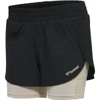 Hummel Pantalon de sport beige / noir