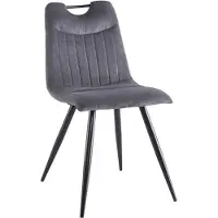 Feldmann-Wohnen Ensemble de 4 chaises de salle à manger et de cuisine Orfe, gris
